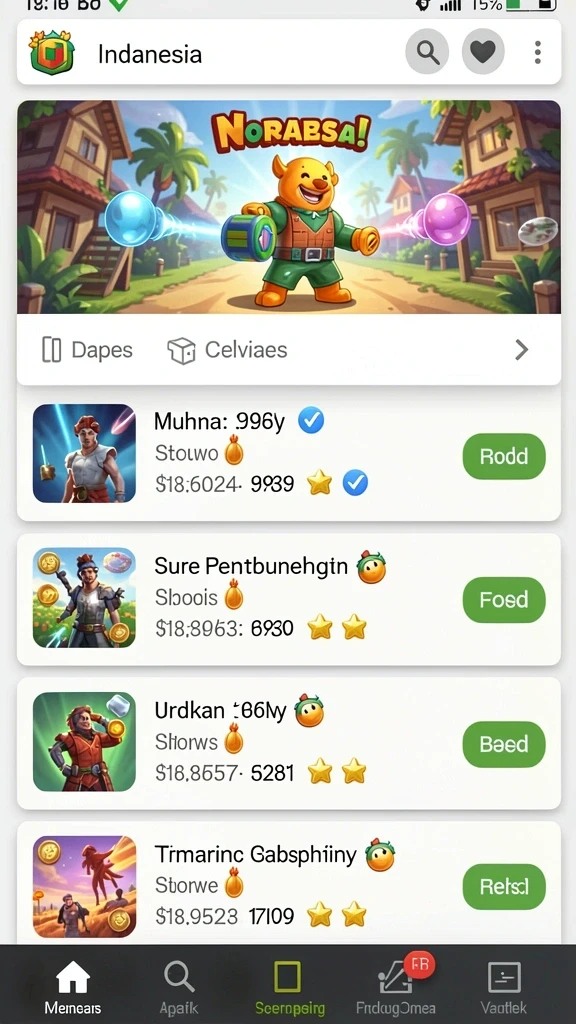 95pgplay - Screenshot pertama menunjukkan tampilan antarmuka pengguna yang intuitif.
