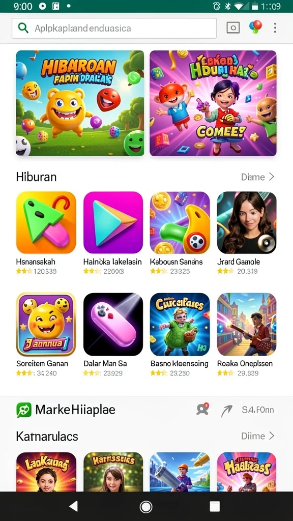 api5000 - Tangkapan layar ketiga menunjukkan serunya bermain bersama teman.