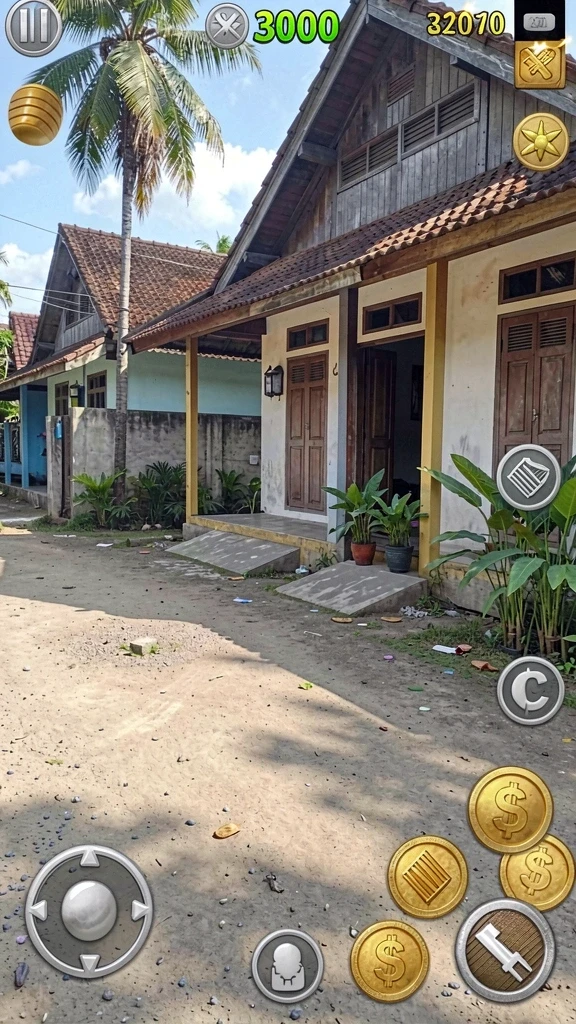 d200m - Tangkapan layar menunjukkan dunia yang luas untuk dijelajahi.